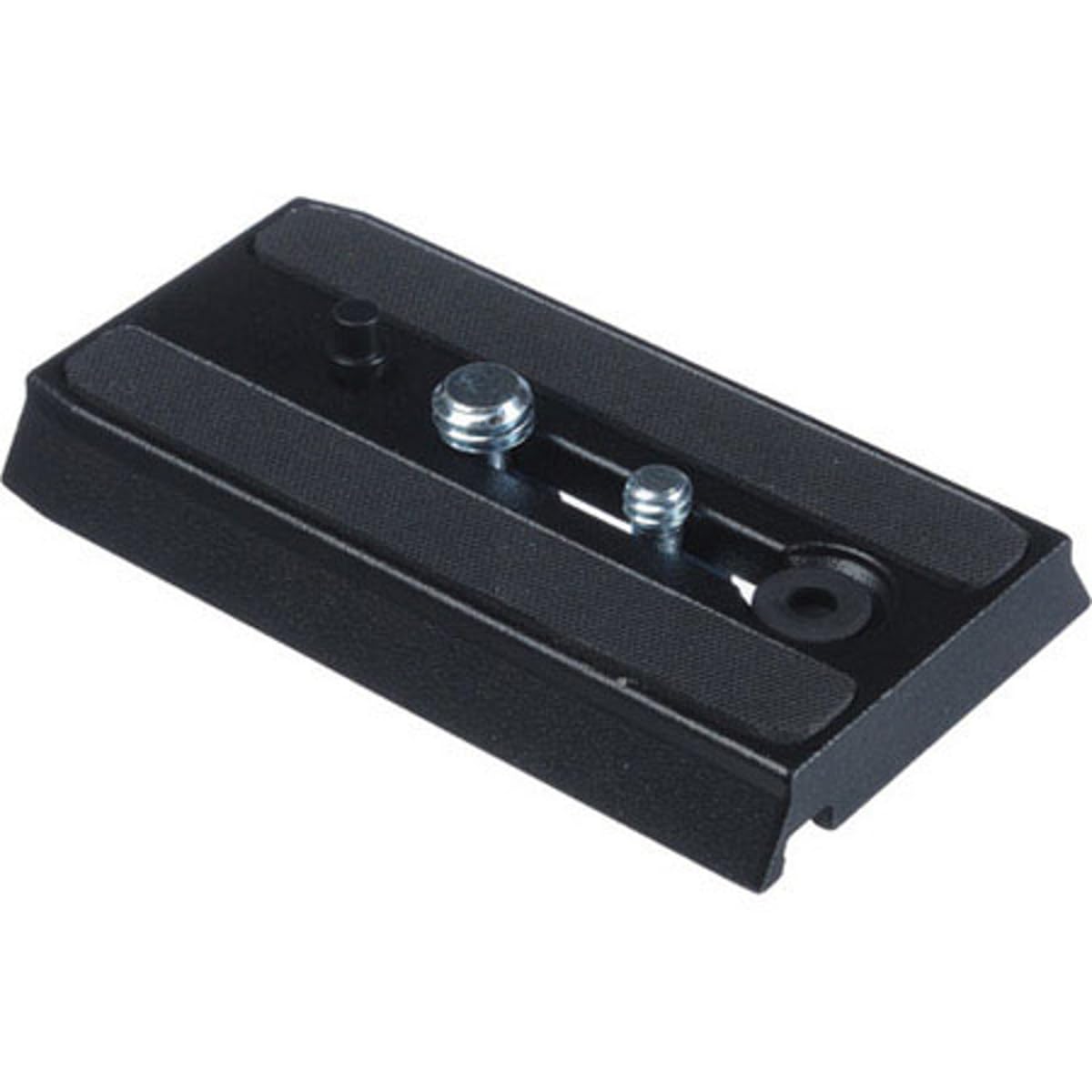 Manfrotto 501PL Rapid Connect Sliding Plate with 1/4'' and 3/8'' Camera Fixing Screws,Black