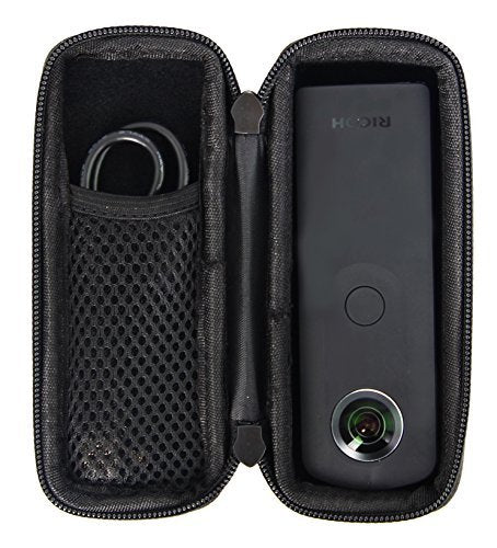 caseling Hard CASE fits Ricoh Theta (all models) Digital Camera. With mesh pocket