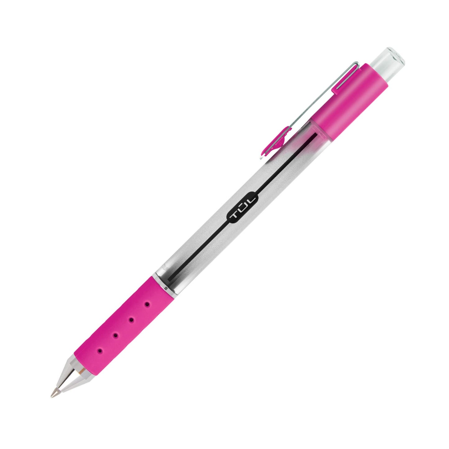 WHJJK TUL Retractable Gel Pens, Bullet Point, 0.7 mm, Gray Barrel, Assorted Standard and Bright Ink Colors, Pack of 14, SG_B01NBW93N6_US