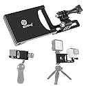 BGNing Aluminum Aloy Gimbal clamp Conversion Board for Sports Camera Stabilizers Gpo 8 Action Camera Selfie Handle Adapter Plate