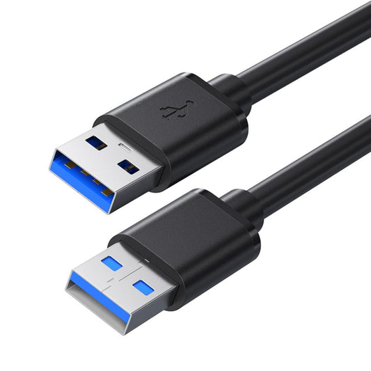 Pocxwa USB 3.0 A to A Male Cable, USB Male to Male Double End Cord 5ft Compatible with Hard Drive Enclosures, DVD Player, Laptop Cooling Fan/Pad