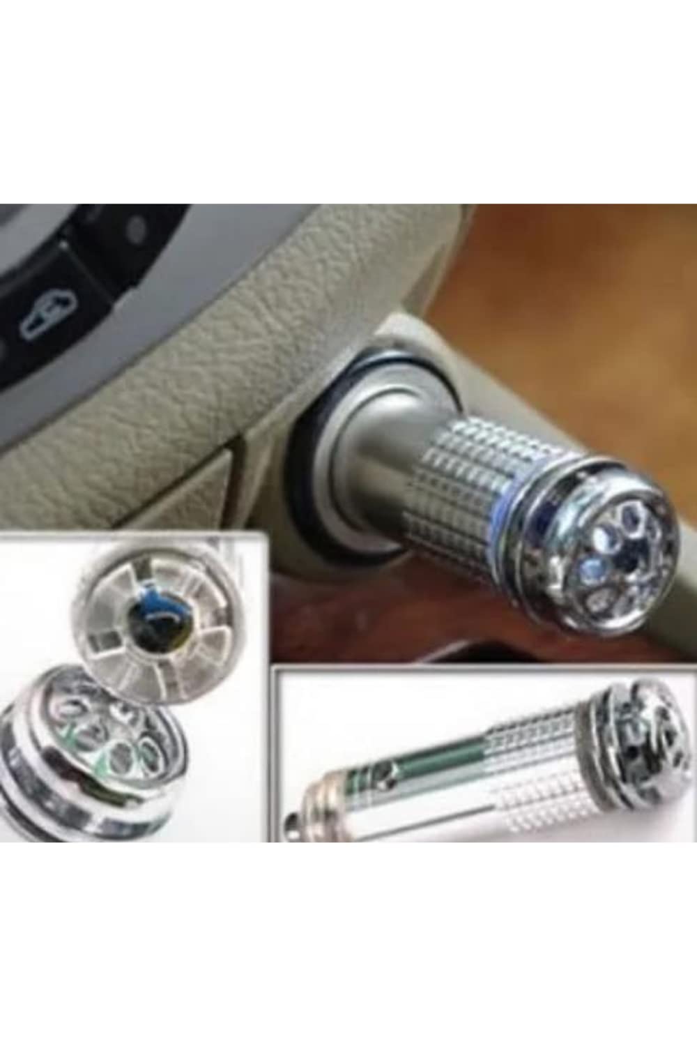 Mountain Air - Air Freshener and Purifier for your car, plugs in the cigarette lighter, Red