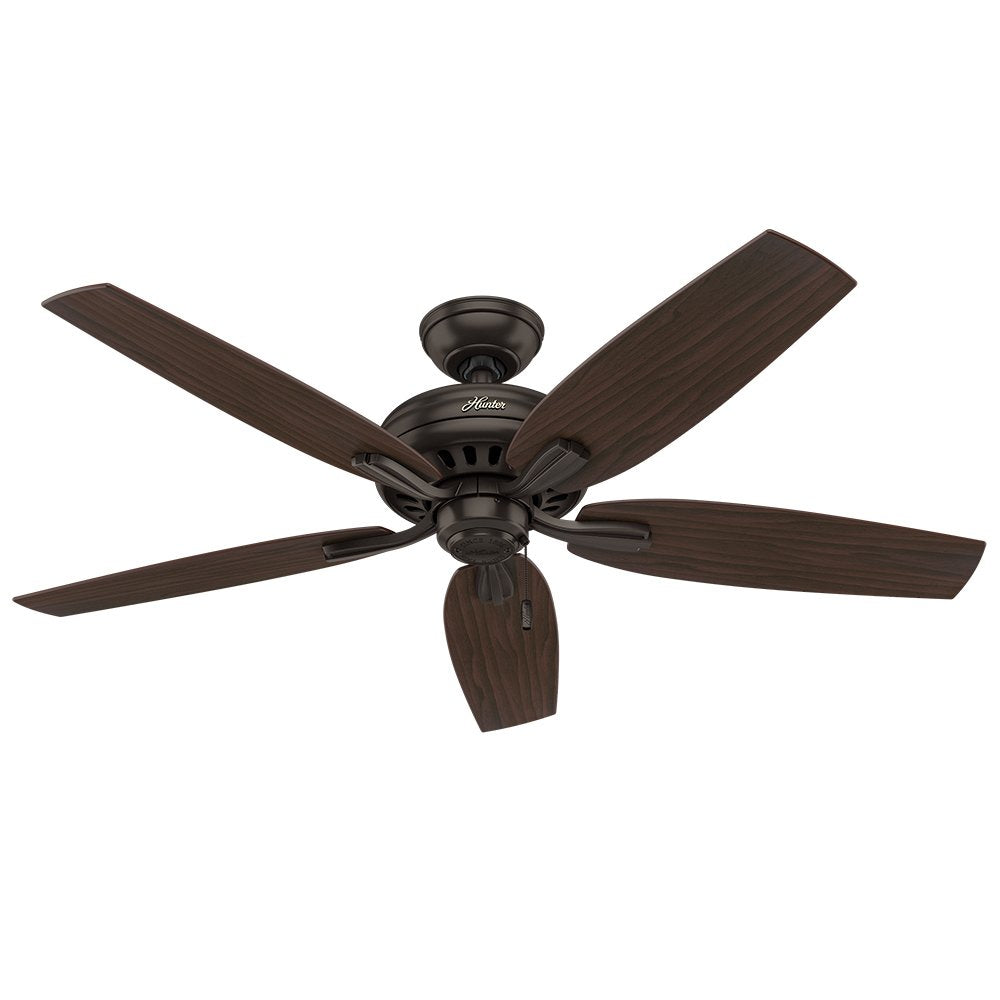 Hunter Fan 52 inch Ceiling Fan in Premier Bronze with 5 Dark Walnut Reversible Blades (Renewed)