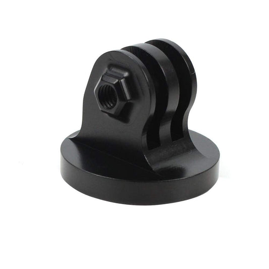 NovelGoal CNC Aluminium Small Tripod Mount Adapter with Thread Screw for HD Hero 13 12 11 10 9 8 7 6 5 4 Session 2 3 Action Cameras (Black Adapter)