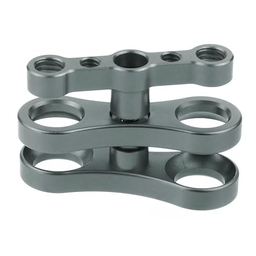 NovelGoal Ball Clamp Mount Butterfly Clip Clamp 1 Inch Ball Joint Arm Mount Compatible with GoPro Hero 13 All Series Action Camera Underwater Diving