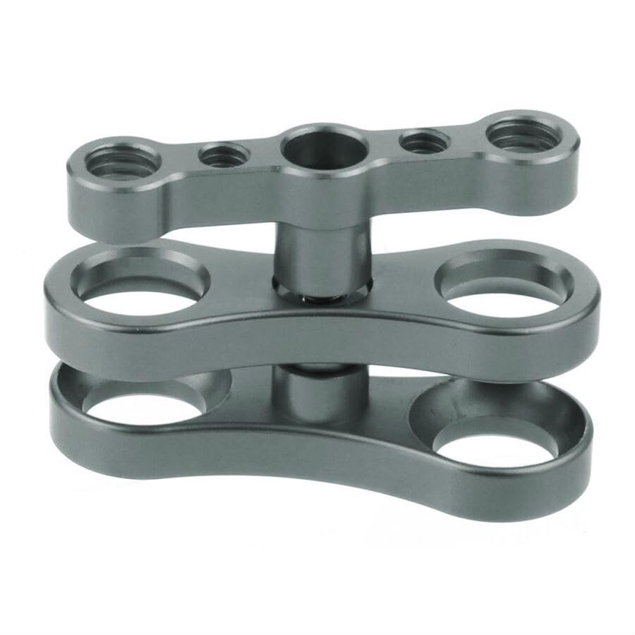 NovelGoal Ball Clamp Mount Butterfly Clip Clamp 1 Inch Ball Joint Arm Mount Compatible with GoPro Hero 13 All Series Action Camera Underwater Diving