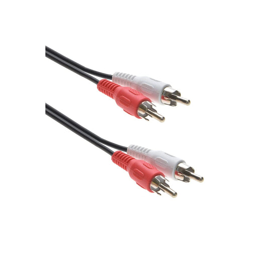 25 Feet 2 RCA Male to Male Audio Cable (2 White/2 Red Connectors), CNE467059