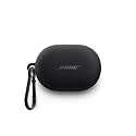 Bose QuietComfort Earbuds Silicone Case Cover, Protective Silicone Exterior, with Aluminum Carabiner for Convenient Carrying, Black