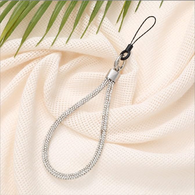 Myuiao Crystal Phone Lanyard Full Diamond Pendant Wrist Strap Bling Wristlet Keychain Strap for Woman Wallet Bag Credit Card Holder,Convenient