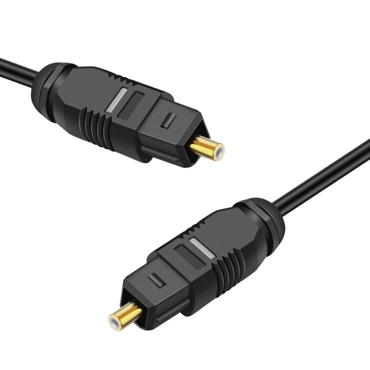 TNP Digital Optical Audio Cable 12 Feet S/PDIF Fiber Optic Cable Toslink TV Optical Cable for Soundbar, Home Theater, Speaker Wire, TV, PS4, Xbox Male
