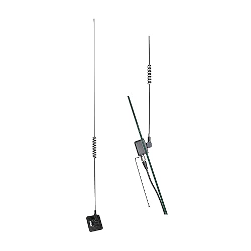 Tram 1192 50-Watt Pretuned Dual-Band 150 MHz to 154 MHz VHF/450 MHz to 470 MHz UHF Amateur Radio Antenna Kit with Glass Mount and Cable
