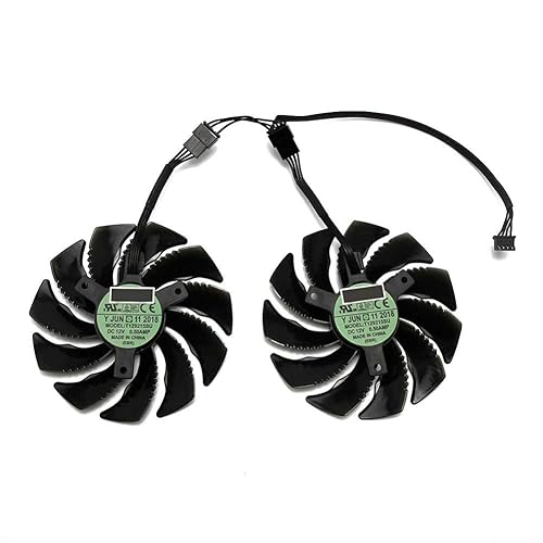 NNL 88MM T129215SU PLD09210S12HH 4Pin Cooling Fan for Gigabyte GTX 1050 1060 1070 960 RX 470 480 570 580 Graphics Card Cooler Fan (2 PCS)