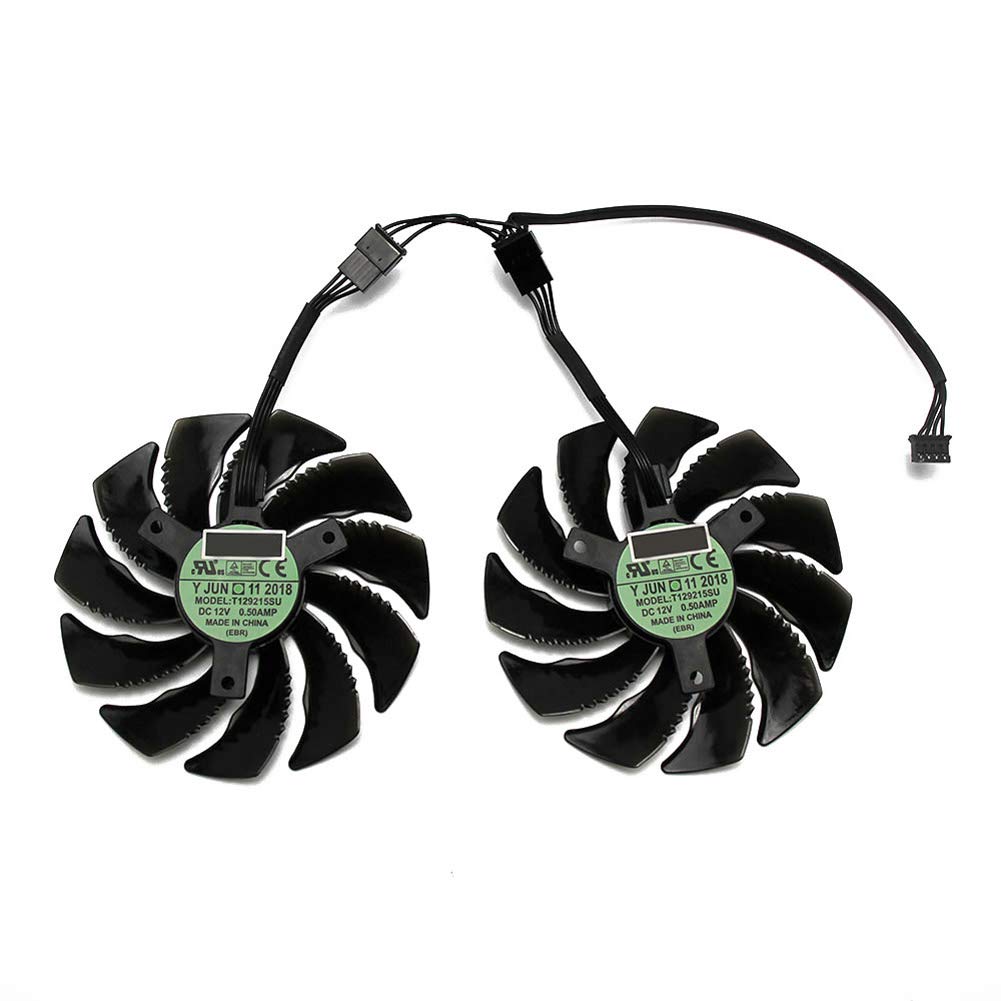 NNL 88MM T129215SU PLD09210S12HH 4Pin Cooling Fan for Gigabyte GTX 1050 1060 1070 960 RX 470 480 570 580 Graphics Card Cooler Fan (2 PCS)