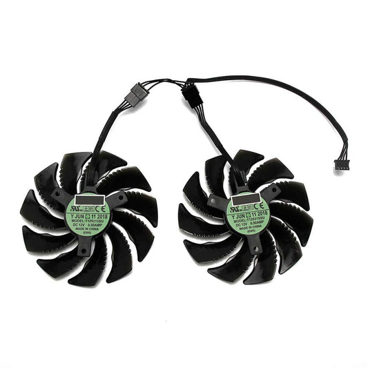 NNL 88MM T129215SU PLD09210S12HH 4Pin Cooling Fan for Gigabyte GTX 1050 1060 1070 960 RX 470 480 570 580 Graphics Card Cooler Fan (2 PCS)