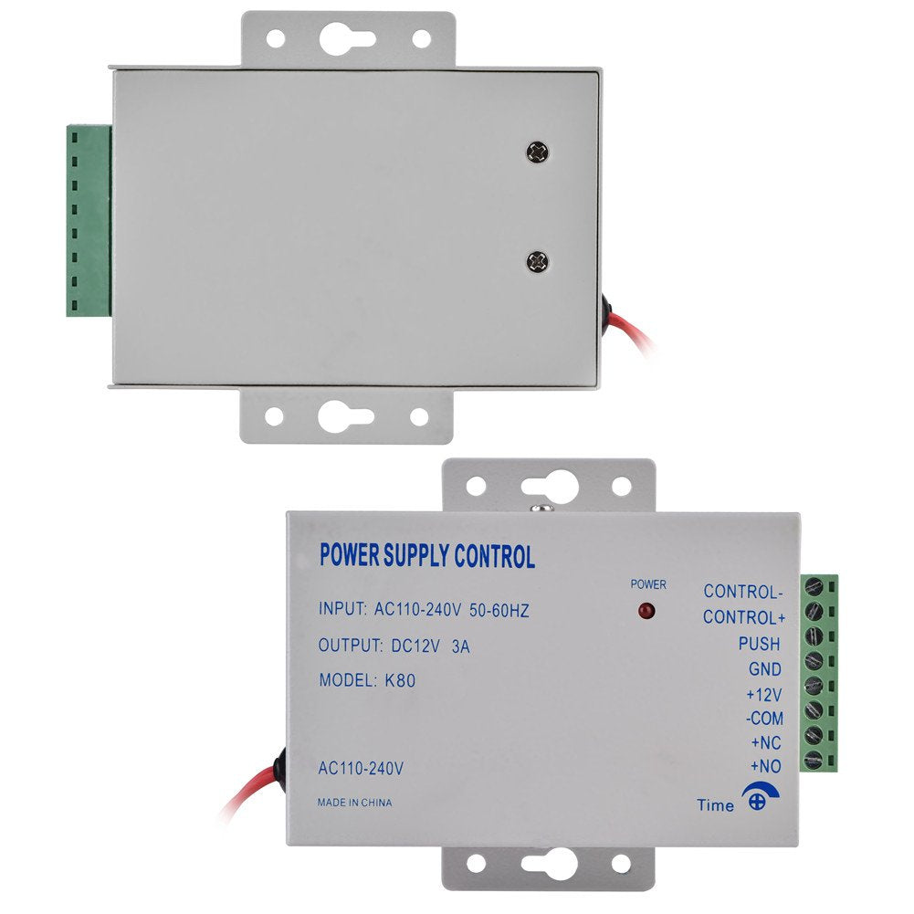 Fosa Electric Door Lock Power Supply, Input AC110V-240V Output DC 12V 3A 30WDoor Access Control Controller System for Video Door Phone Intercom Lock