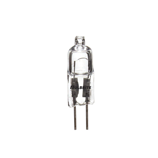 10 Qty. Bulbrite Q20G4/12 20-Watt Dimmable Halogen Low Voltage JC Type T3, G4 Base, Clear Bulb