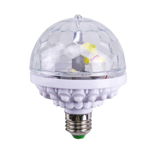 LHIABNN Disco Ball,6 Color Stage Rotating LED Bulb,Multi Changing Color LED Light,E27 Stage Light for Family Parties Birthday DJ KTV Party Pub Club