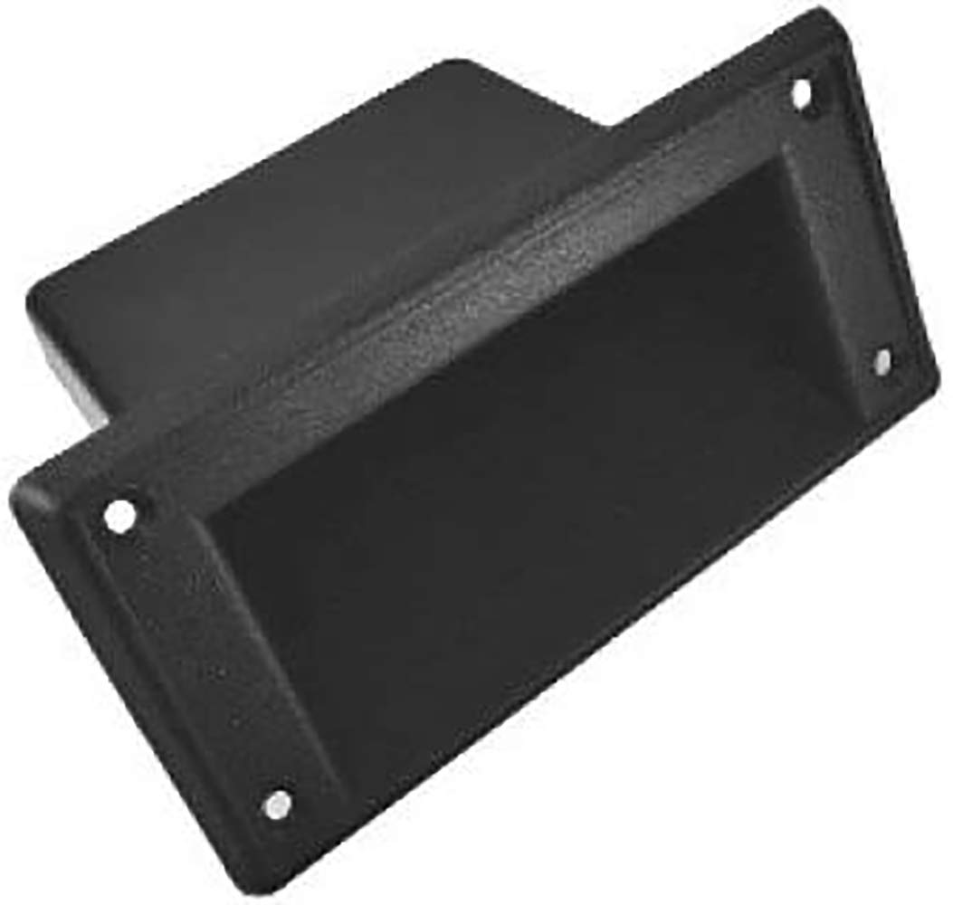 MIYAKO Recessed Speaker Handle - Pocket Style 4"x3.5" for Speaker Box Cabinet | Heavy Duty Black ABS Plastic | Lift Heavy Items Securely | 1 Pair (2