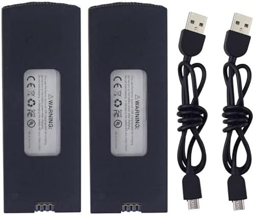 Accessories 2PCS 3.7V 1200mah Lithium Battery with USB Charging Cable for 4D-V4 4DV4 Aerial Photography Quadcopter Accessories RC Drone