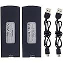 Accessories 2PCS 3.7V 1200mah Lithium Battery with USB Charging Cable for 4D-V4 4DV4 Aerial Photography Quadcopter Accessories RC Drone