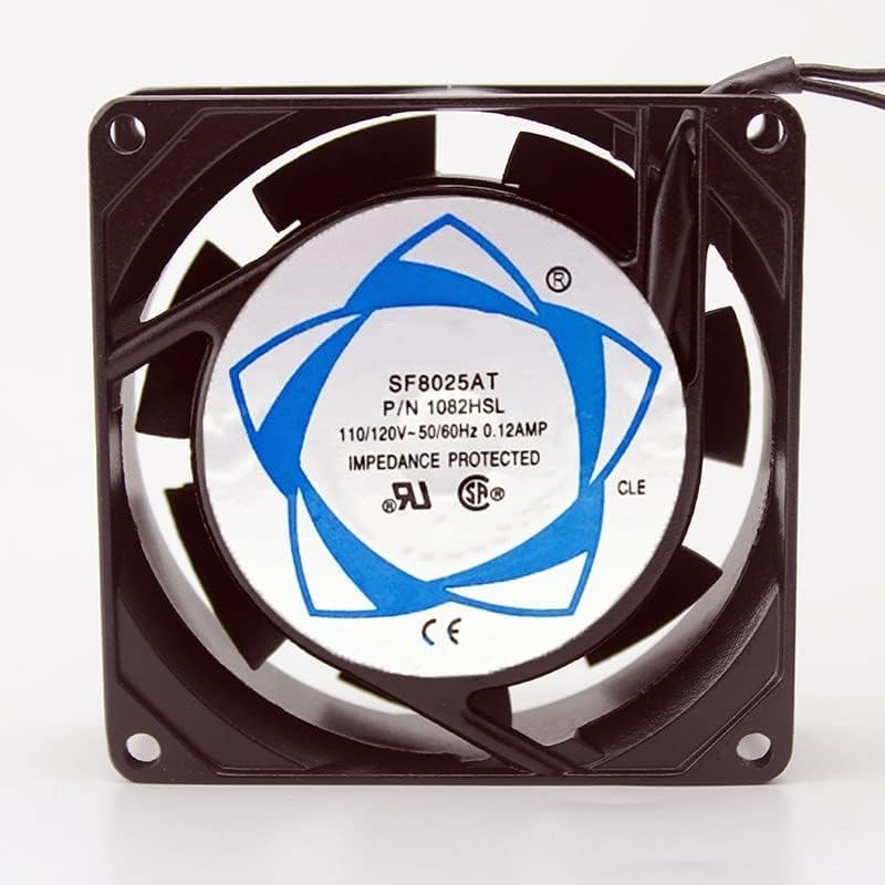SF8025AT P/N 1082HSL AC 110/120V 0.12A 22CFM 80x80x25mm Cooling Fan