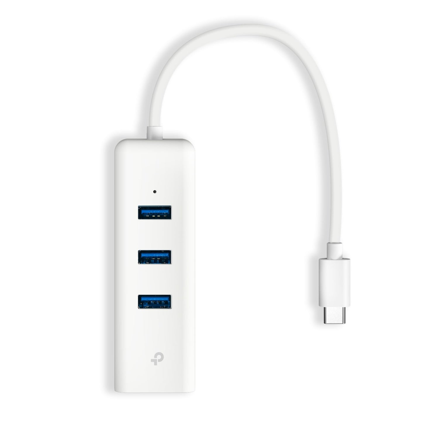 TP-Link UE330C USB-C 3.0 to Ethernet Adapter | Portable 3-Port USB-A 3.0 Hub w/ 1 Gigabit RJ45 Ethernet Port | Laptop Network Adapter | Plug & Play |