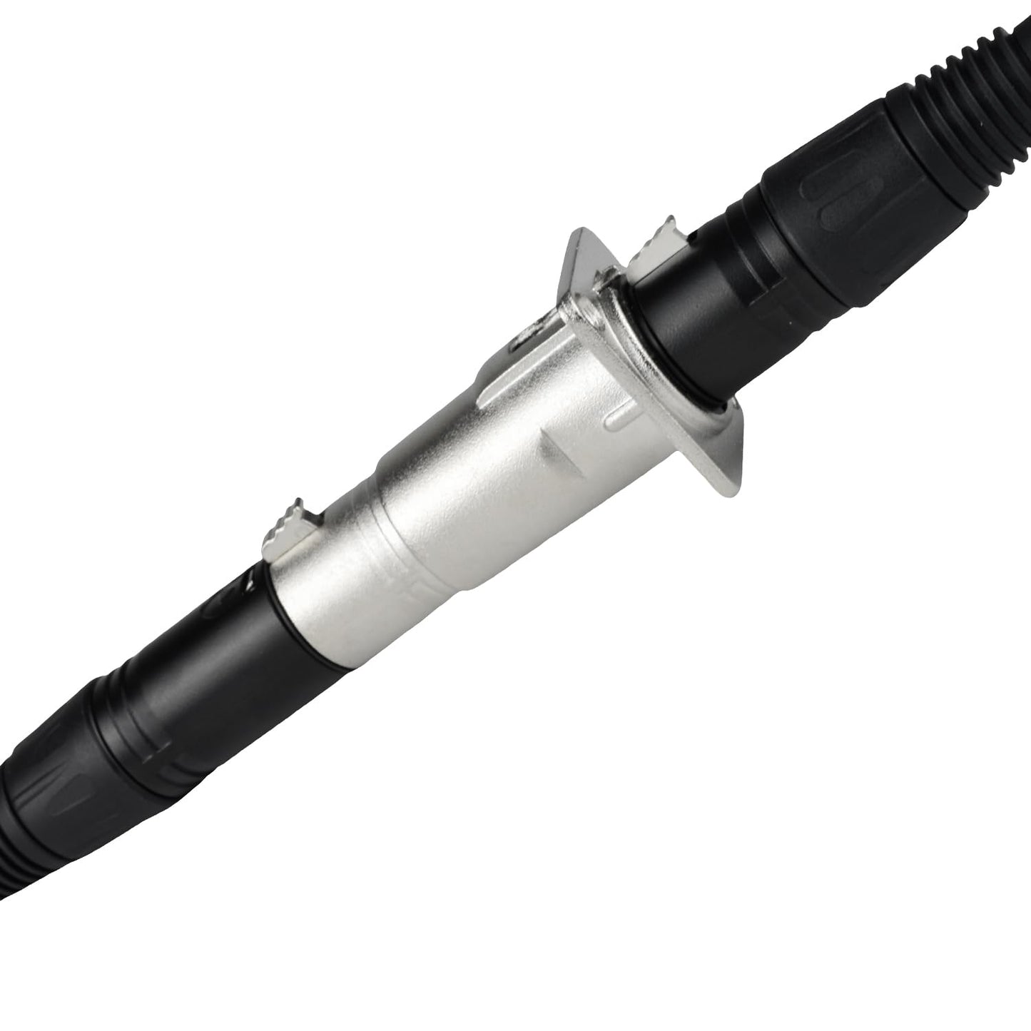 3-Pin XLR Male to Female Panel Mount Connector - Durable Microphone Adapter Coupler with Feedthrough Mount Socket, Ideal for Mixers and Audio Devices
