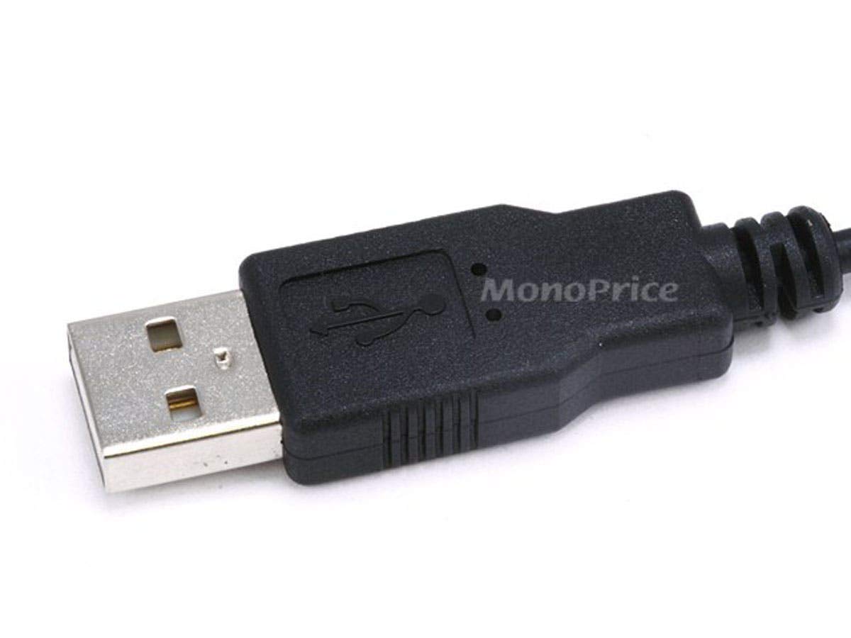 Monoprice 6-Feet A to Mini-B 8pin USB Cable with ferrites for Pentax Panasonic Nikon Digital Camera (102735)
