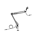 Monoprice Suspension Boom Arm Scissor Broadcast Mic Stand - Built-In XLR Mic Cable - Stage Right Series