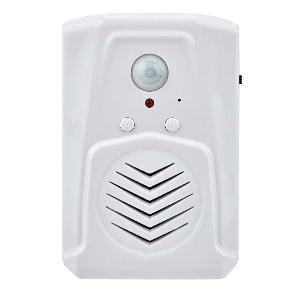 USB/Battery Powered Motion Sensor Alarm Doorbell - MP3 Audio Player with Infrared Induction, 4m Detection Distance & Custom Sound Options