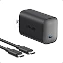 Anker Laptop Charger, 100W Foldable Type C Charger Fast Charging for MacBook, iPhone 17 Series, and All USB C Devices(6FT USB-C Cable Included
