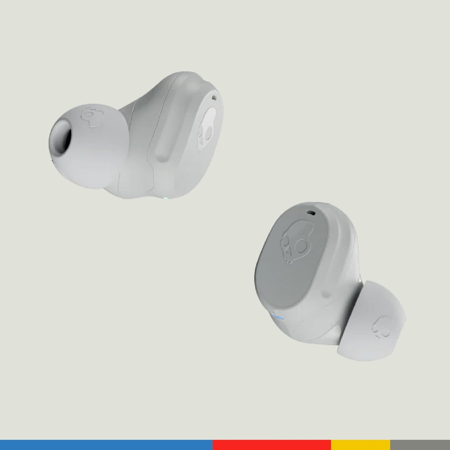 Skullcandy Mod Wireless In-Ear Bluetooth Earbuds - Light Grey/Blue