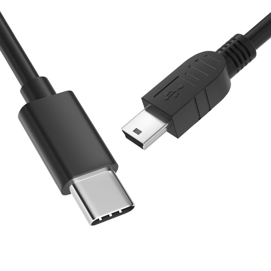 USB C to Mini USB Cable,Type-C to Mini-B Charging Charger Cord,Camera USB Cable for Canon Rebel PowerShot EOS DSLR ELPH Digital Cameras,Transfer Wire