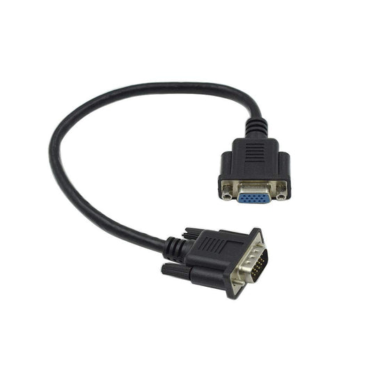 Hxchen 30cm/1ft 15Pin VGA Extension Cable, Male to Female Cable