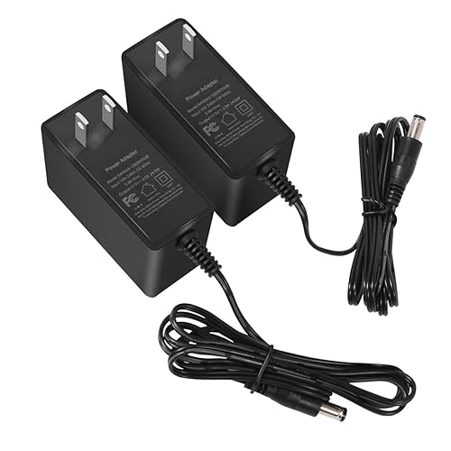 SmoTecQ 12V 2A Power Supply AC Adapter 2 Pack, 24W Transformer Charger for LED Strip Lights, CCTV Security Camera, Monitor, Breast Pump, 100-240V AC…
