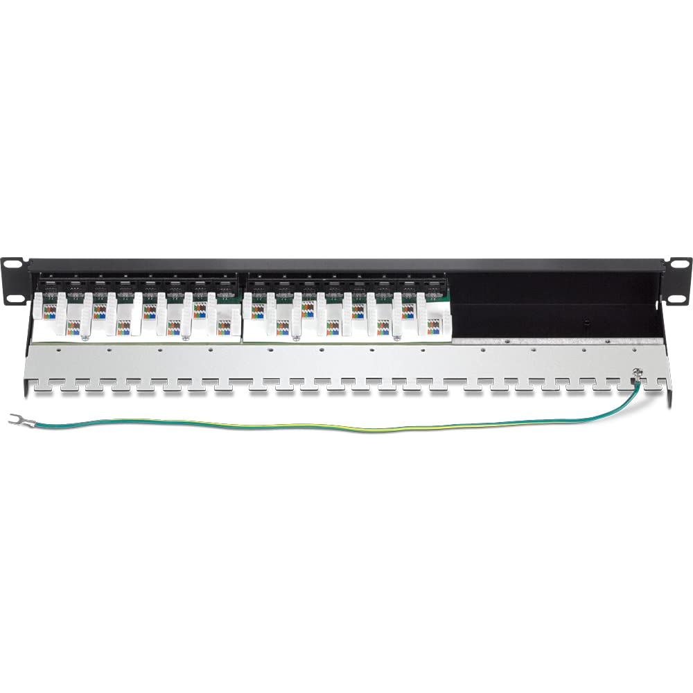 TRENDnet 16-Port Cat6A Shielded Patch Panel,TC-P16C6AS