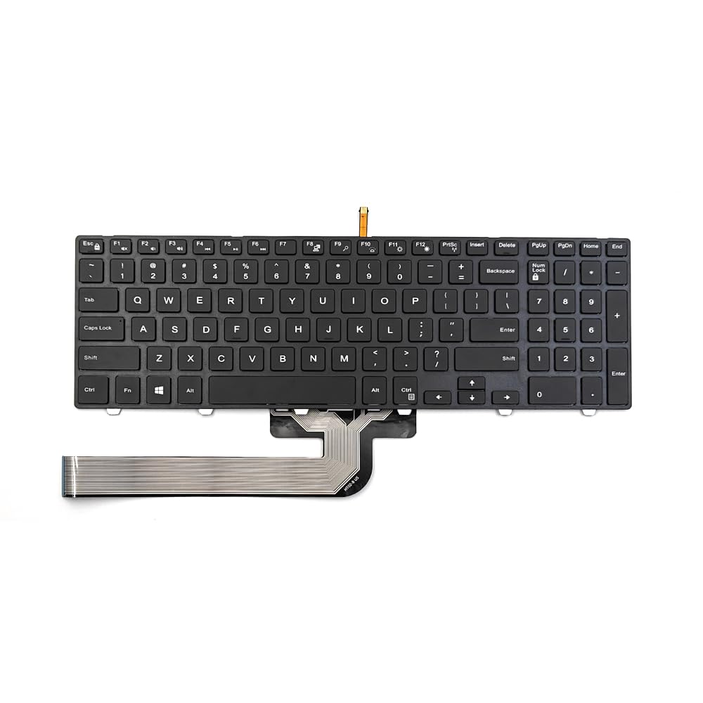 KGIGIBE Replacement Backlit Keyboard for Dell Inspiron 15 3000 5000 3541 3542 3543 3551 3552 3558 3593 5542 5545 5547 5755 5551 5558 5552 5758 5759