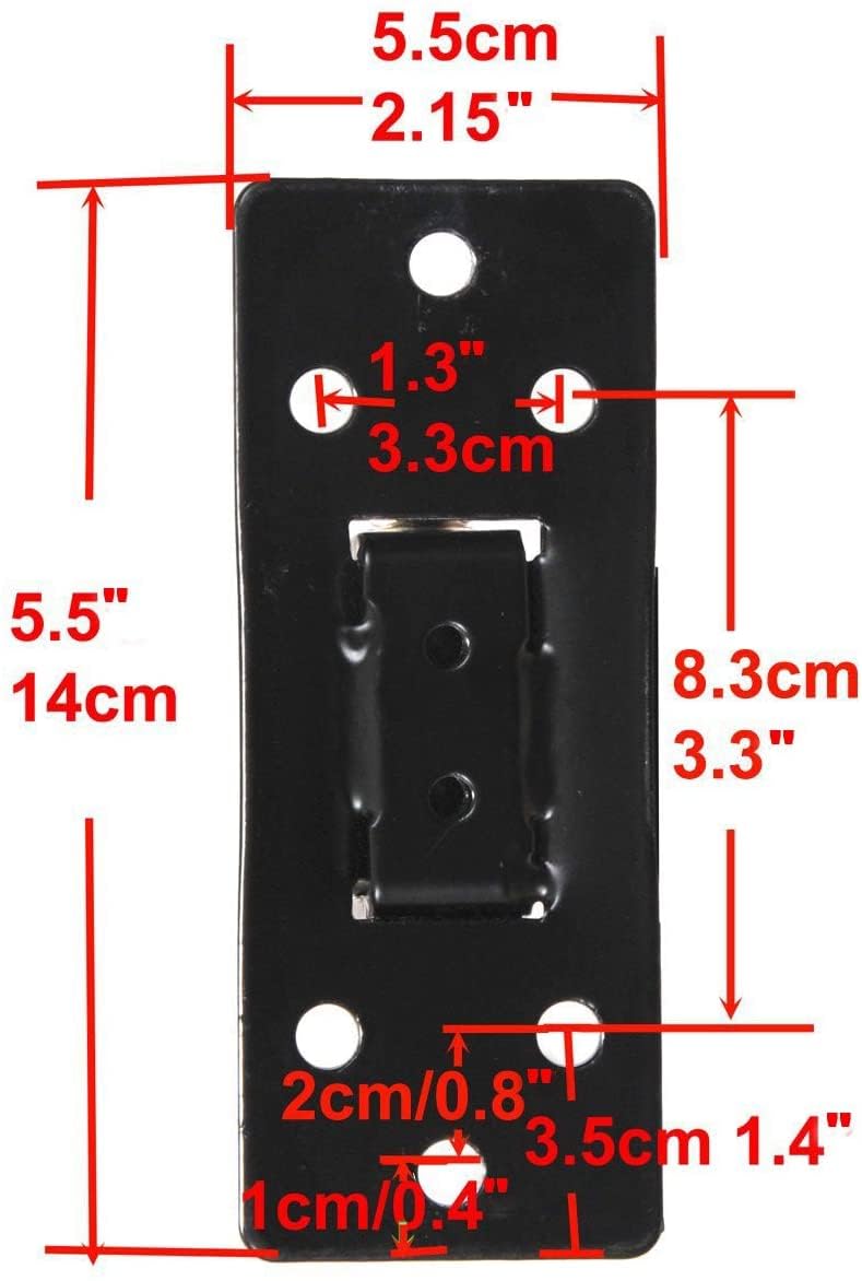 VideoSecu Computer Monitor LCD Wall Mount Bracket for VESA100X100 75X75 TV LCD and Display Loading 55lbs ML513B