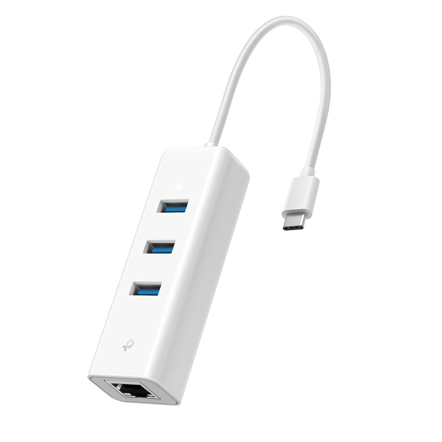 TP-Link UE330C USB-C 3.0 to Ethernet Adapter | Portable 3-Port USB-A 3.0 Hub w/ 1 Gigabit RJ45 Ethernet Port | Laptop Network Adapter | Plug & Play |