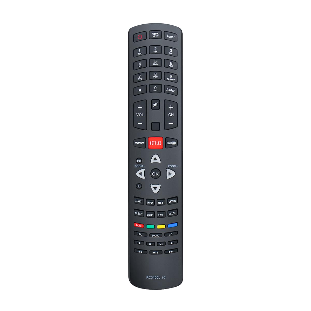 RC3100L10 for TCL TV Remote Replacement: Remote Control Replacement for TCL RC311 TV - No Programming Required, Direct Use, Eliminating Tedious
