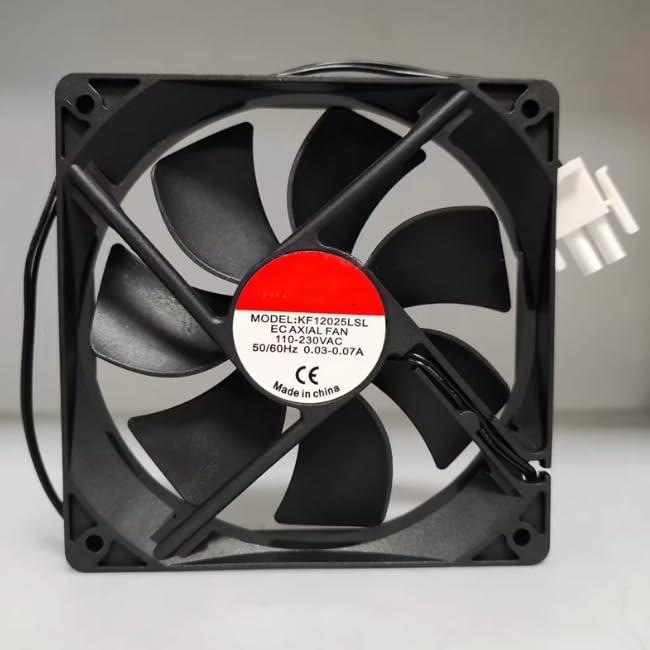 KF12025LSL 120X120X25MM 110/230V 0.03/0.07A 50/60Hz 2-Wire Cooling Fan