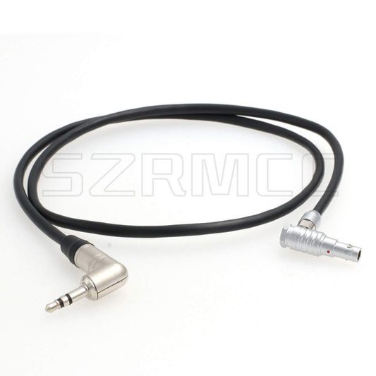 SZRMCC Tentacle Sync Zaxcom 3.5mm TRS to Right Angle 00B 4 Pin Male Timecode Cable for RED Epic Scarlet DSMC2 Camera
