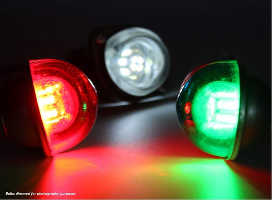 LED NAVIGATION BULBS - SET OF THREE (3) BULBS - RA-7512 / W-1280 / BAY15S