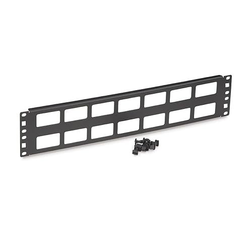 Kendall Howard 19" 2U Cable Routing Blank Cable Management Panel