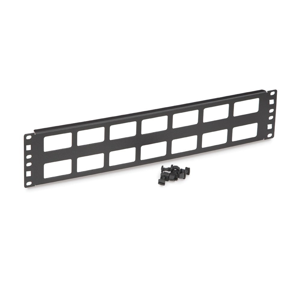 Kendall Howard 19" 2U Cable Routing Blank Cable Management Panel
