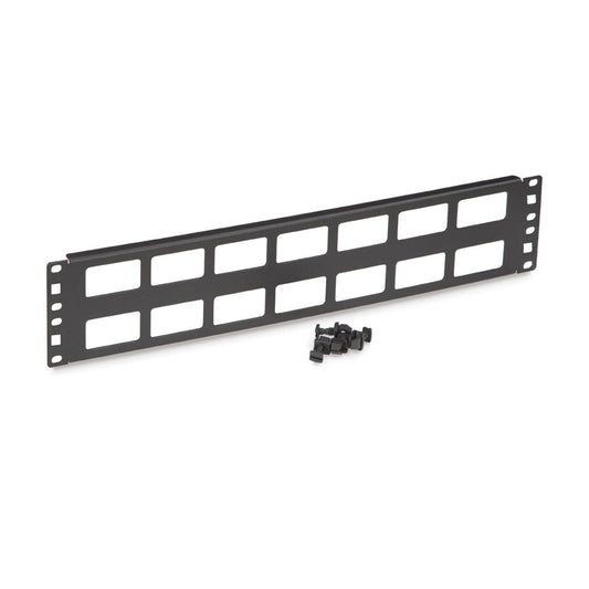 Kendall Howard 19" 2U Cable Routing Blank Cable Management Panel
