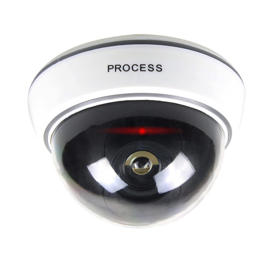 Dummy Surveillance Camera Fake Security Camera with Simulated IR Flashing Red Lights
