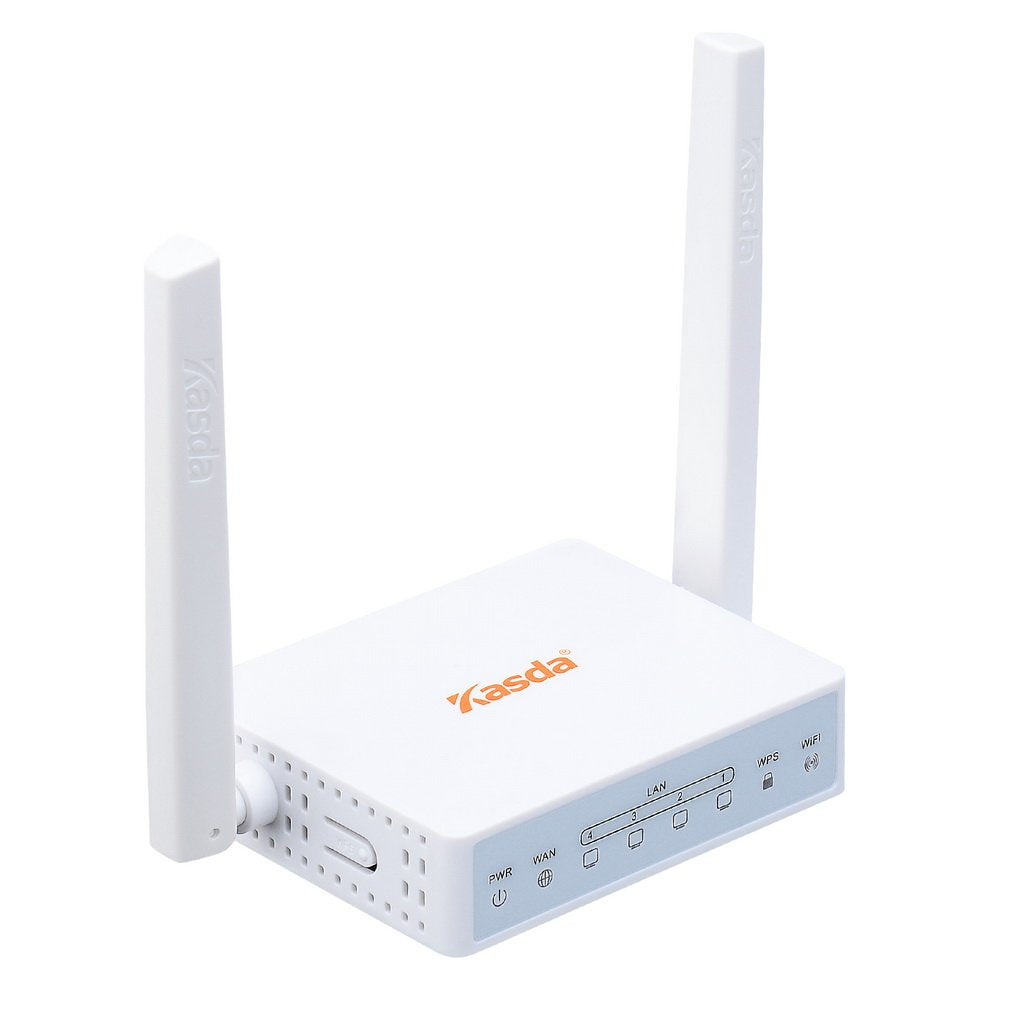 Kasda N300 WiFi Router, Easy Setup via Cellphone, 5dBi High Gain Antenna, High Speed Wireless Router for Home / Office (N300 / KW5515 Link Smart)