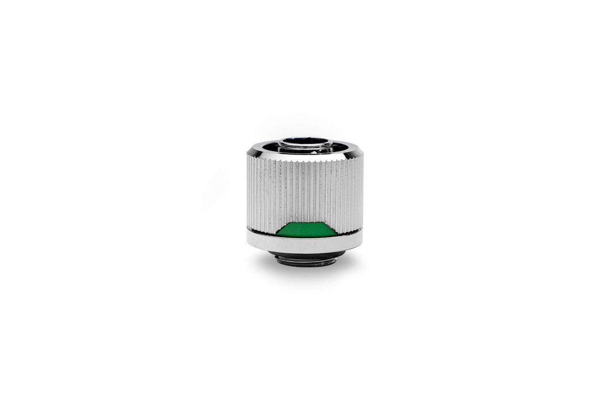 EKWB EK-Quantum Torque STC-10/16 Compression Fitting for Soft Tubing, 10/16mm (3/8" ID, 5/8" OD), Nickel, 4-Pack