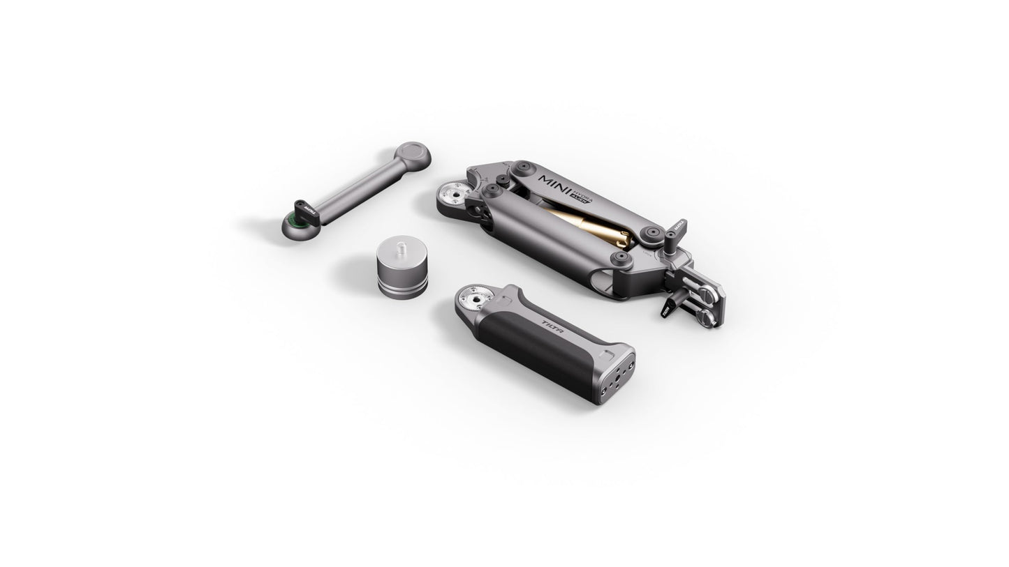 Tilta Hydra Alien Mini Handheld Kit - Titanium Gray | Compatible with DJI Pocket 3, and other action cams/smartphones | Hydraulic Damping | Adjustable